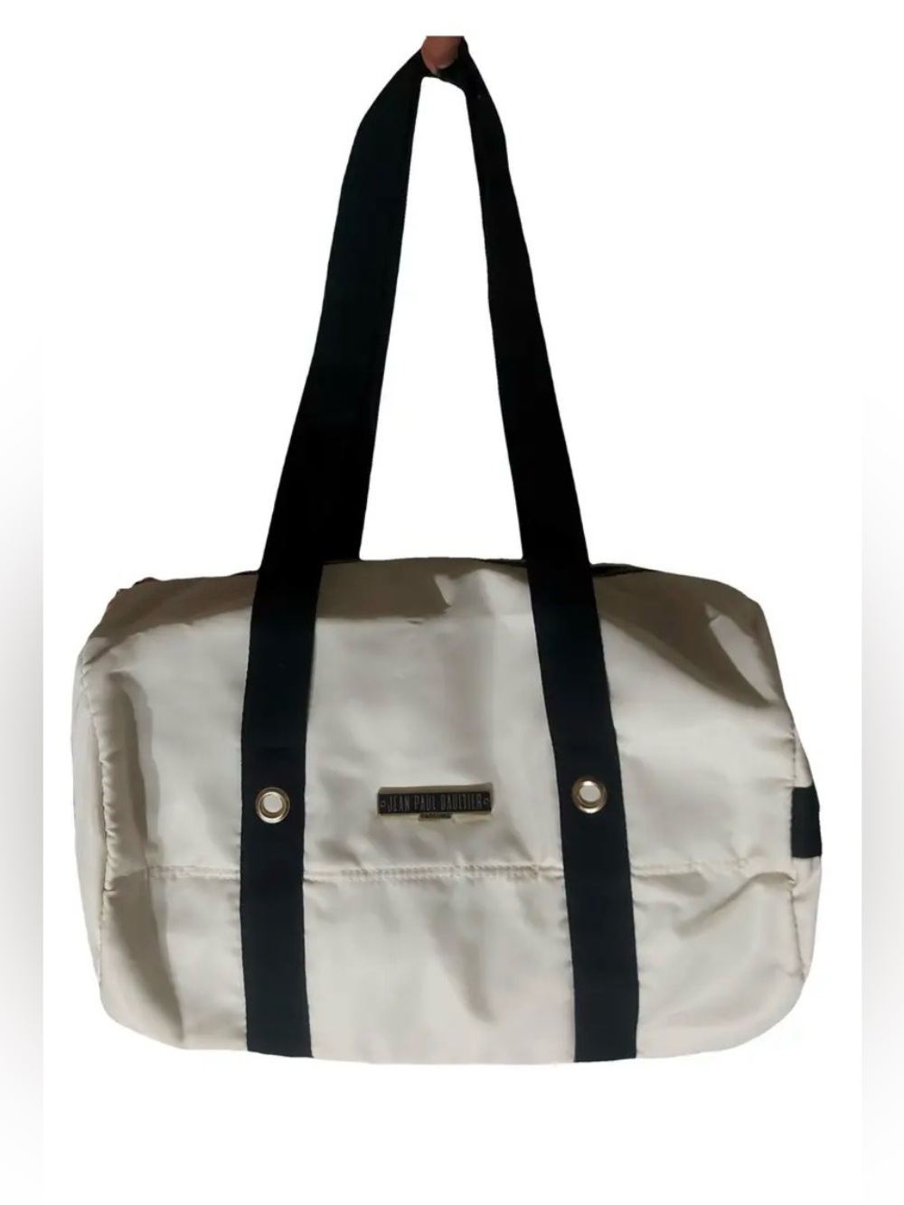 NWOT Jean Paul Gaultier White Tote with Black Straps